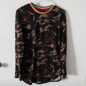 Camo long sleeve shirt